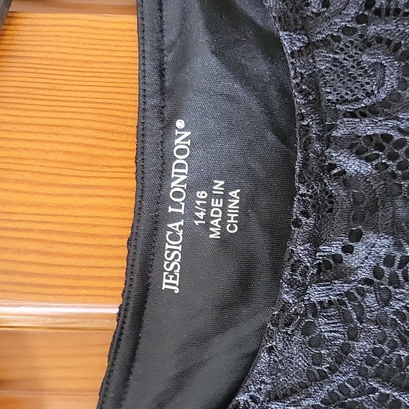 Jessica London Lace Short Sleeve Tops Size 14/16 Like NEW - Picture 6 of 12